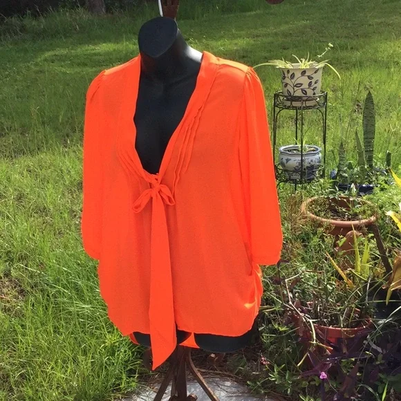 💃NWOT “ Fibraviva” Size XLG Just Way Too Colorful Top Wardrobe Must Have 💃 - Picture 7 of 10